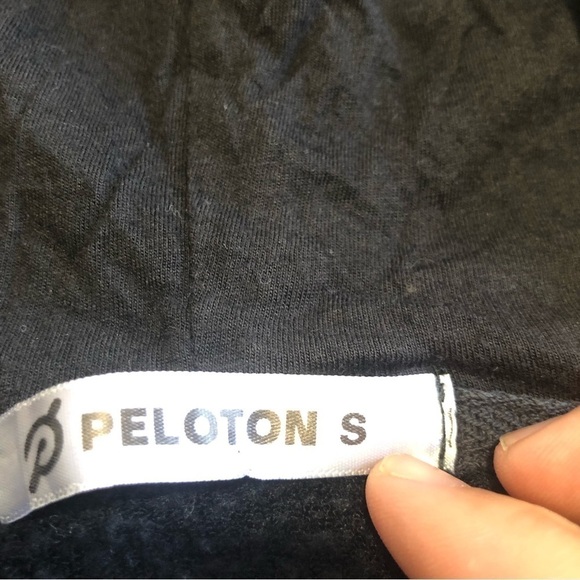 peloton Full Zip Black Pink Logo Spellout Stronger Hoodie Womens Size Small - Picture 6 of 10